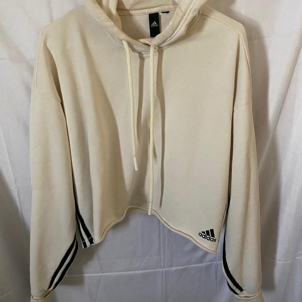ADIDAS crop(ish) hoodie.